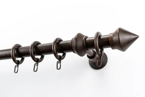 GARESA Gardinenstange Palmo, Ø 28 mm, 1-läufig in braun von Garesa
