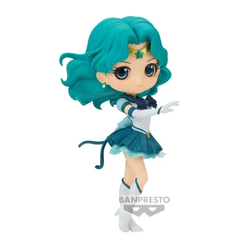Banpresto - Sailor Moon Cosmos - Sailor Neptune - Q Posket Ver.A 14cm - Sailor Neptune Q Posket Figur in stilvollem Design. Mit 14 cm Höhe und großer Detailtreue ist sie ein Highlight für Sammler und Fans von Sailor Moon. Ideal zur Präsentation in Ihrer Vitrine!