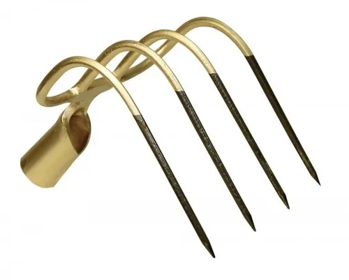 Kerbl Dunghaken mit Dülle 4 Zinken 21x20 cm - Sonstige, handgeschmiedeter Dunghaken mit Dülle aus einem Stück, extrem robust und ideal für Stallarbeiten.