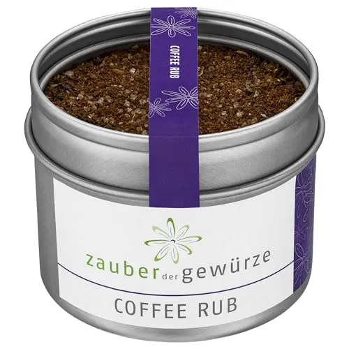 Zauber der Gewürze Coffee Rub - BBR Rub, Gewürzmischung für Rind- und Wildgerichte, perfekt zum Marinieren und Grillen von Steaks, 75 g