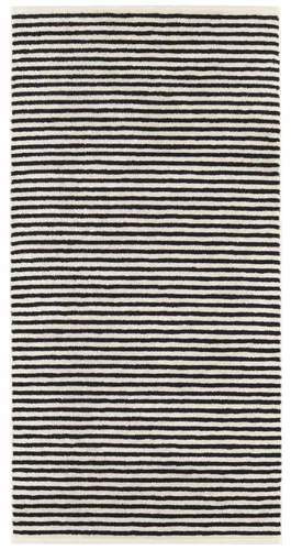Cawö Handtuch NATURAL STREIFEN BL 50x100 cm schwarz Handtücher