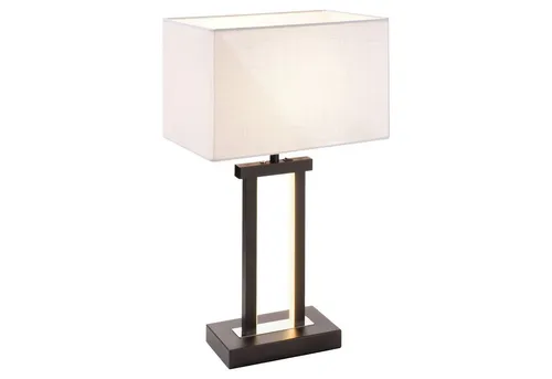 casa NOVA LED-Tischleuchte DOMO - Schreibtischlampe - Moderne LED-Tischleuchte in Weiß, Höhe 55 cm, mit warmweißem Licht für eine angenehme Atmosphäre. Ideal für Schreibtische und stilvolle Beleuchtung in Ihrem Zuhause.