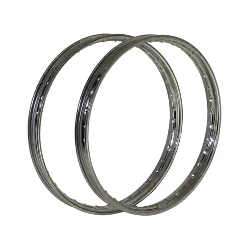 2x Felge Chrom 1,20x17 Zoll in silber von Citomerx