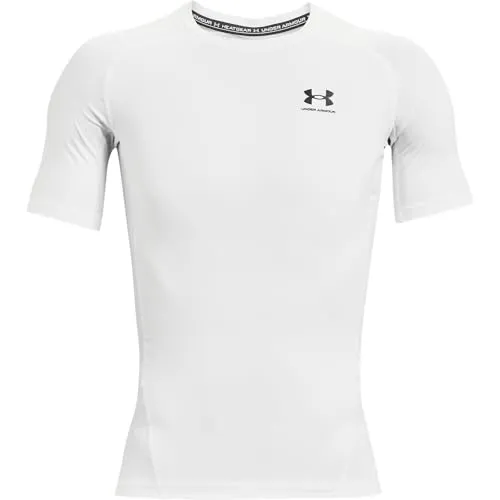 Under Armour Baselayer HG Comp Underwear Shirt Weiss, L-T Herren