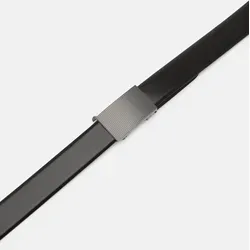 LLOYD Men's Belts Gürtel 7854 – Hochwertiger Ledergürtel in Schwarz - Herren-Gürtel aus echtem Leder mit stufenlos verstellbarer Schnalle und elegantem Linienmuster – ideal für stilbewusste Männer.