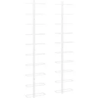 vidaXL Wand-Weinregale für 10 Flaschen in weiß von vidaXL