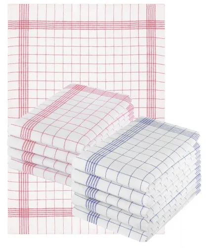 Betz Geschirrtuch 10er Set 50 x 70 cm Halbleinen Geschirrtücher MCT-11 HL, (Set, 10-tlg., 10 Geschirrtücher), Geschirrhandtuch Gläsertuch Jacquard Gläsertücher Küchentuch Handtuch