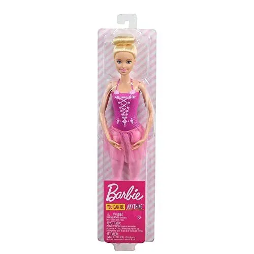 Barbie You Can Be Anything Series, Ballerina, Puppe Ballerina mit blonden Haaren und rosa Tutu, inkl Puppe, Geschenk für Kinder, Spielzeug ab 3 Jahre,GJL59