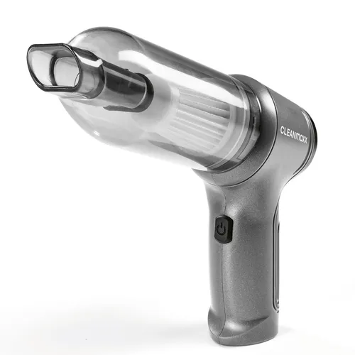 CLEANmaxx Akku-Zyklon-Handstaubsauger-Set - anthrazit/schwarz - 3-in-1 Handstaubsauger, Gebläse und Vakuumierer mit 20 Min. Akkulaufzeit – ideal für Haushalt, Auto und Werkstatt. Flexibel, kabellos und mit umfangreichem Zubehör für eine gründliche Reinigung.