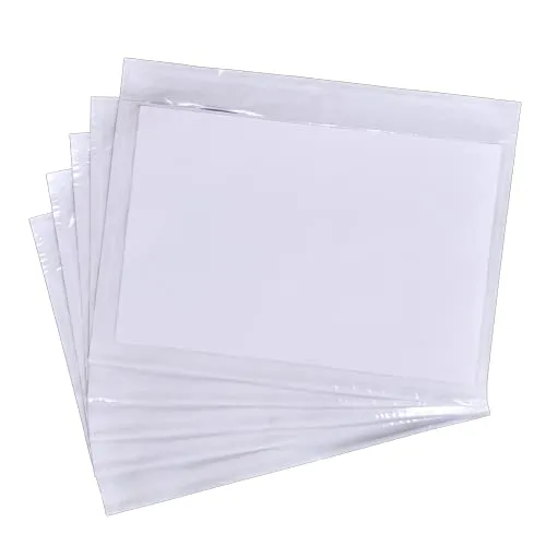Pakomat Lieferscheintaschen Dokumenttaschen DIN C6 für A6 transparent selbstklebend (100)
