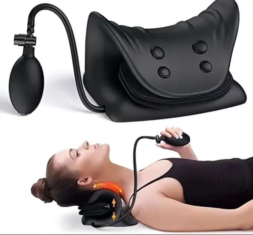 ABB4US | Cervical Treatment Pillow | Zur Linderung von Nacken- und Schulterschmerzen | Relaxing Device | Stretch to Reduce Tension | Height Adjustable Pillow | Neck Cloud