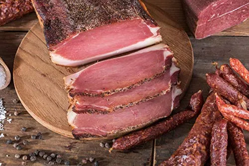 Pökelmischung Wacholderschinken - Kräuter Würzmischung für 4 kg Fleisch, handgefertigt für volles Aroma und bis zu 2 Jahre haltbar, ideal für die perfekte Schinkenherstellung.