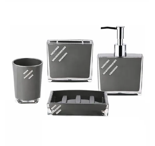 Produktbild Schäfer Elektronik 4-tlg Badezimmer Set, Luxus-Badezimmer-Accessoires, (4-St)