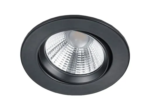 Trio Leuchten LED Einbauleuchten Pamir 650510132, Metall Schwarz matt, inkl. 5,5 Watt LED