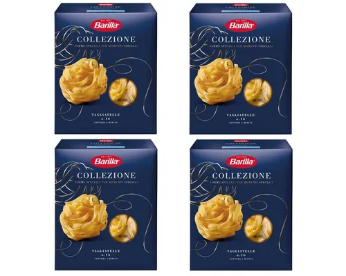 Barilla Nudeln, Barilla Collezione Tagliatelle Hartweizen Pasta 2000g 4er Pack