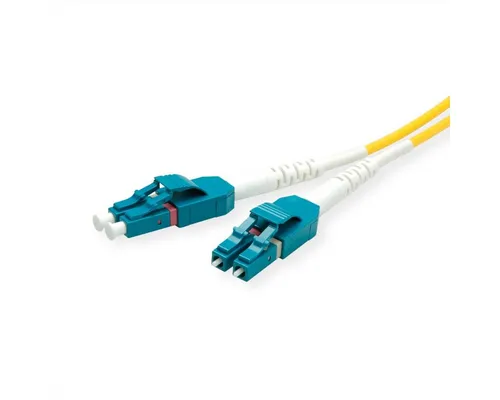 ROLINE LWL-Kabel Duplex, Single Mode 9/125µm OS2, LC/LC Glasfaserkabel, (500.0 cm)