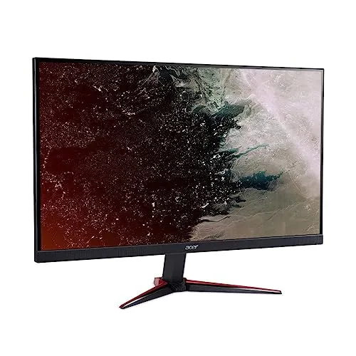 Acer Nitro VG270 Gaming Monitor 27 Zoll (69 cm Bildschirm) Full HD, 75Hz HDMI, 60Hz VGA, 1ms (VRB), 2xHDMI 1.4, VGA, HDMI FreeSync, Schwarz/rot