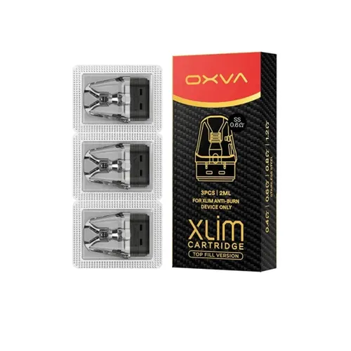 OXVA Xlim DNA Stainless Steel Cartridge / Leer-Pod, 0,6 Ohm, 3 Stück à 2ml Tank