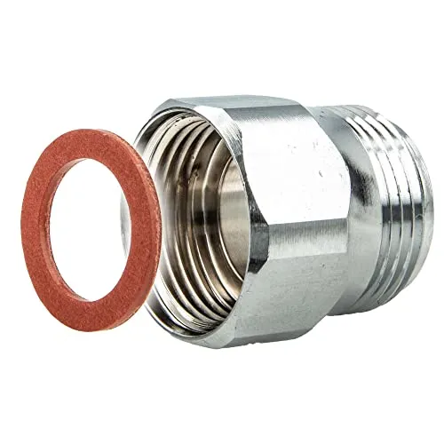 tecuro Aufnahme Adapter Übergangsstück für Ausläufe an Armaturen, AG 3/4 Zoll auf IG 3/4 Zoll