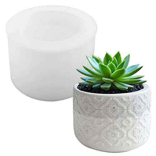 Epoxidharz Formen Silikonform Vase Silikon Gießformen Zement Blumentopf Resin Formen Moulds Blumenvase Beton Gießform für Schimmel Herstellung von Vasen Stifthalter Heimtextilien