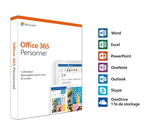 Microsoft Office 365 Personal - Office-Software: Umfassende Lösung für individuelle Produktivität mit Premium-Versionen von Word, Excel & Co. und 1 TB OneDrive-Cloudspeicher für einfache Zusammenarbeit.