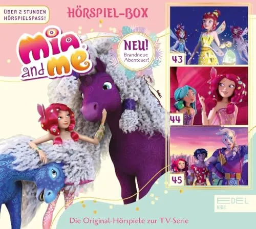Edel:Kids Mia and me F43-45 Hörbuch - Hörbuch für Kinder, tauche ein in die zauberhafte Welt von Mia und ihren Freunden, ideal für spannende Abenteuer unterwegs.