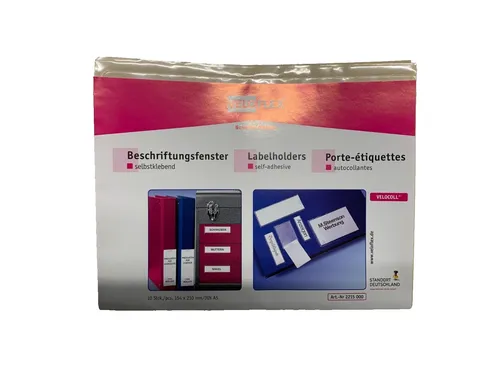Veloflex Velocoll Beschriftungsfenster, DIN A5, 10 Stück (2215000)