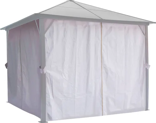 KONIFERA Pavillonseitenteil für Aruba 2.0 – UV-beständig und wasserdicht - Pavillons seitenteil, ideal für Ihren Garten. Mit Klettverschluss, abnehmbar, und aus robustem, PA-beschichtetem Polyester in elegantem Beige.