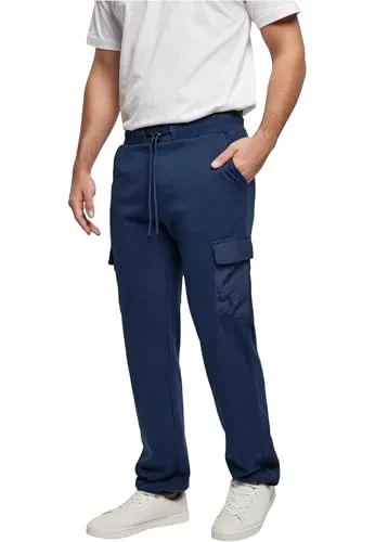 Urban Classics Commuter Sweatpants XL – Dunkelblau - Sportliche Jogginghose für Herren, aus komfortablem Nylon-Terry mit praktischen Taschen und elastischen Abschlüssen, perfekt für Alltag und Freizeit.