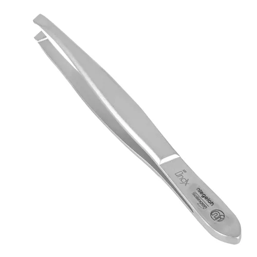 Niegeloh Solingen Pinzette rostfrei - schräg, 9 cm - Hochwertige schräg zulaufende Pinzette aus rostfreiem Edelstahl, ideal für präzises Fassen. Ergonomisches Design für müheloses Arbeiten. Qualität aus Solingen – für professionelle Ansprüche.