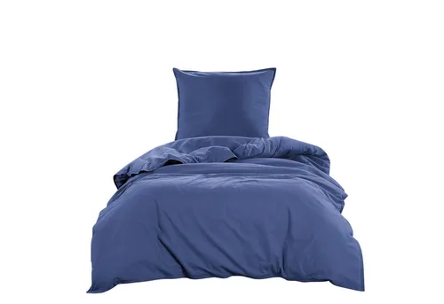 wometo Bettwäsche Stone Washed, 135x200, 155x220, OEKO-TEX® - Bettwäsche-Sets aus 100% Baumwolle im Knitterlook, pflegeleicht und trocknergeeignet, sorgt für einen gemütlichen Schlaf.