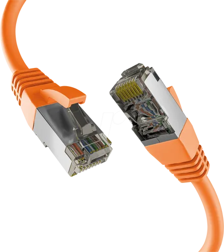 EFB CAT8.1 ORANGE 1m RJ45 PATCHKABEL S/FTP PIMF von M-CAB