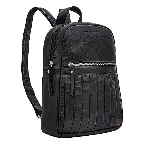 STILORD 'Ilda' Lederrucksack Damen - kleiner Cityrucksack aus Vintage Echtleder - Damen-Rucksackhandtaschen aus hochwertigem Vintage Echtleder, ideal für 12,9 Zoll iPads. Mit verstellbaren Schultergurten für maximalen Komfort und praktischen Fächern für optimale Organisation.