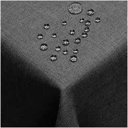 DecoHomeTextil Tischdecke Leinen Optik 130 x 300 cm in grau von DecoHomeTextil