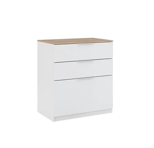 Vicco Kommode Betti 80 x 90 cm in Weiß Sonoma in weiß von Vicco