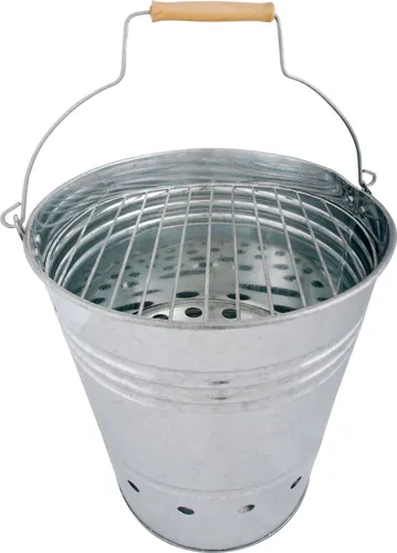 Kompakter Tragbarer Kohlegrill Eimer für Camping & Garten von degawo