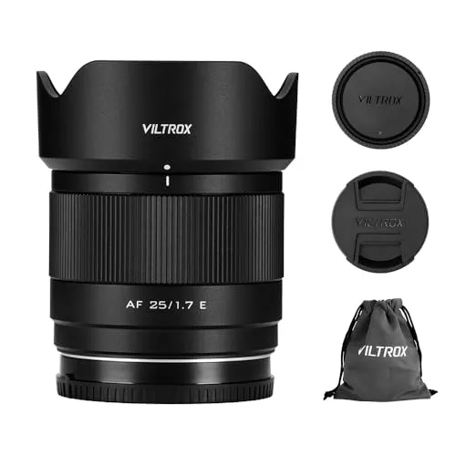 Viltrox AF 25mm F1,7 Sony E - Hochwertiges Objektiv für kreative Fotografie - Kamera- & Video-Objektive mit F1,7 Blende für beeindruckende Bildqualität und kreative Freiheit bei Porträts und Landschaften.
