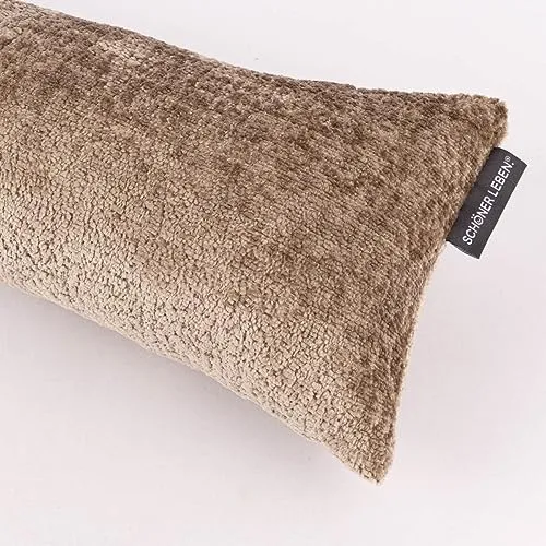 Produktbild SCHÖNER LEBEN. Zugluftstopper Soft Teddy Deluxe beige, 110cm