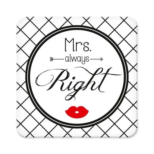 UNTERSETZER KORK MRS. RIGHT VON SHEEPWORLD NEU in weiß von Sheepworld