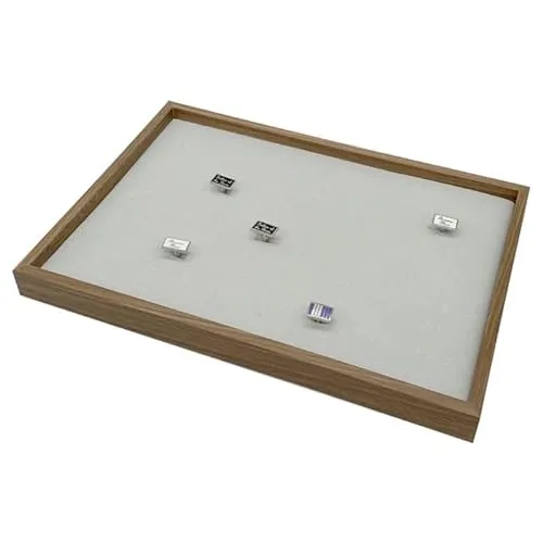 Holz Ringlade Ohrringlade 100 Schlitze Schmucktablett Schmucklade Schmuckkasten Ringkoffer Ringkasten Ringdisplay Vorlagebrett Ringe