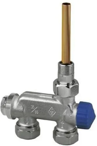 HEIMEIER Ventil E-Z Zweirohr Durchgang, DN 15 mit Tauchrohr - Leitungsinstallation – Hochwertiges Durchgangsventil für optimale Regelung in Heizungsanlagen, langlebig und zuverlässig.