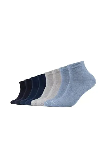 s.Oliver Kurzsocken essentials (8-Paar) blau 35-38 - Hochwertige Kurzsocken im praktischen 8er-Pack, ideal für den täglichen Gebrauch. Der pflegeleichte Materialmix sorgt für angenehmen Tragekomfort und eine optimale Passform.