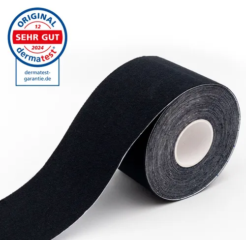 axion® Kinesio Tape Rolle SCHWARZ – 500 x 5 cm - Medizinprodukt