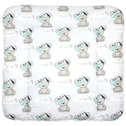 Baby Auflage Wickelauflage - Boy Bärchen - 70x50 cm 70x70 cm 70x85 cm Wickeltischauflage (7 x 85 cm)