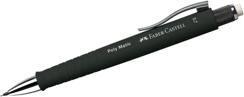 Faber-Castell Poly Matic Druckbleistift 0,7mm - 5er Set - Druckbleistift mit voll versenkbarer Spitze und Soft Touch Oberfläche für rutschfesten Schreibkomfort. Auswechselbare Mine und automatischer Minenvorschub für ein müheloses Schreiben.