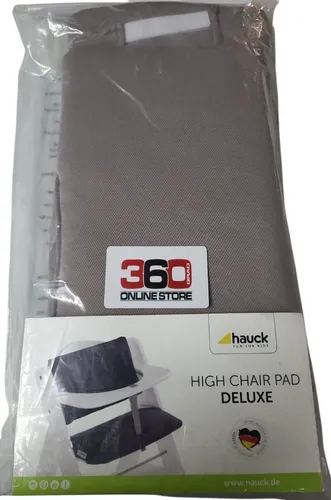 hauck Sitzkissen Deluxe für Alpha+, Beta+ und Arketa Hochstuhl - Hochstuhl Zubehör mit weicher Polsterung, einfach mit Klettverschluss zu befestigen und maschinenwaschbar – ideal für Komfort und Hygiene beim Essen und Spielen.