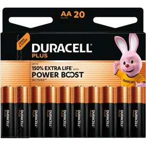 Duracell Batterien Plus Power Boost, AA, Mignon, R6, LR6, 1,5 V, 20 Stück