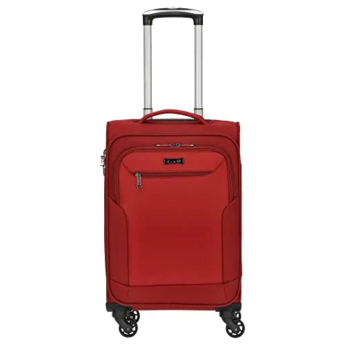 D&N Handgepäck-Trolley Travel Line 6854 - Robuster Kabinentrolley aus Polyester mit 4 leicht laufenden Rollen und arretierbarem Griff, ideal für stressfreies Reisen.