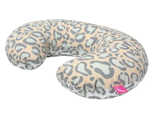 Motherhood Stillkissen ergonomisch, Öko-Tex Standard 100, Leo apricot - Stillkissen für Mamas & Babys, Öko-Tex Standard 100, unterstützt Rückenlage und Bauchlage, ideal für Reflux und Krabbelvorbereitung, pflegeleicht und waschmaschinengeeignet.