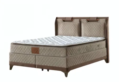 Komfortdoppelbett mit Stauraum und Matratze